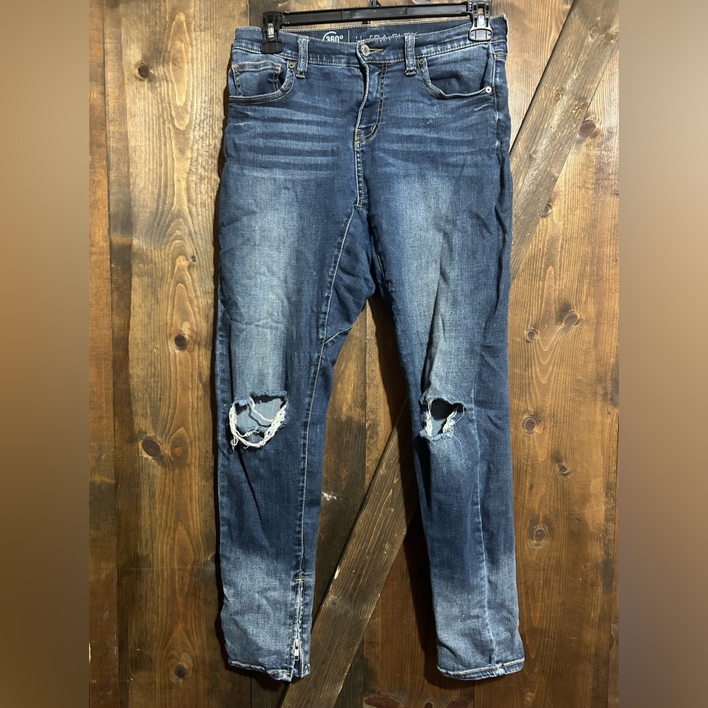 Arizona Jean Co. 360 Stretch Ultra Flex w/ Zip Ankles, size 29 Dropped Crotch